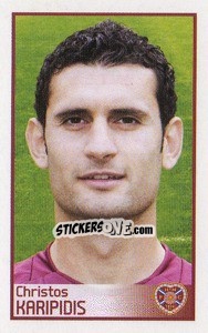 Figurina Christos Karipidis - Scottish Premier League 2008-2009 - Panini