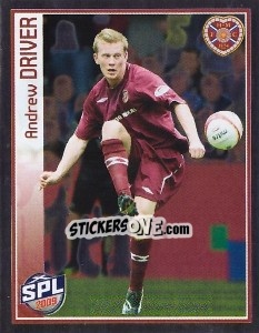 Sticker Andrew Driver - Scottish Premier League 2008-2009 - Panini