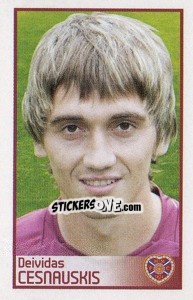 Sticker Deividas Cesnauskis - Scottish Premier League 2008-2009 - Panini