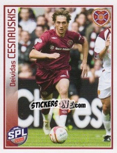 Cromo Deividas Cesnauskis - Scottish Premier League 2008-2009 - Panini