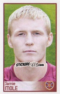 Sticker Jamie Mole - Scottish Premier League 2008-2009 n. 237 - Panini
