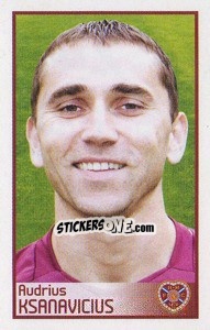 Sticker Audrius Ksanavicius - Scottish Premier League 2008-2009 n. 247 - Panini