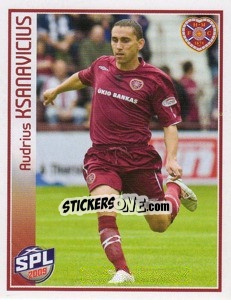Cromo Audrius Ksanavicius - Scottish Premier League 2008-2009 - Panini