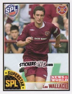 Cromo Lee Wallace - Scottish Premier League 2008-2009 - Panini