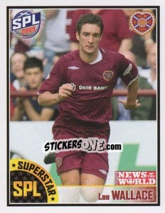 Sticker Lee Wallace - Scottish Premier League 2008-2009 n. 250 - Panini