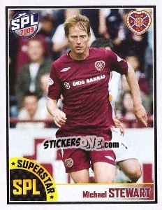 Sticker Michael Stewart - Scottish Premier League 2008-2009 n. 252 - Panini
