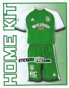 Sticker Hibernian Home Kit - Scottish Premier League 2008-2009 - Panini