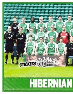 Cromo Hibernian Squad - Part 1 - Scottish Premier League 2008-2009 - Panini