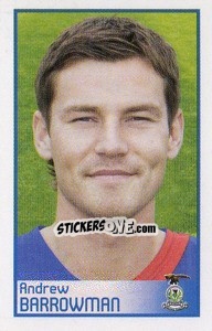 Sticker Andrew Barrowman - Scottish Premier League 2008-2009 - Panini