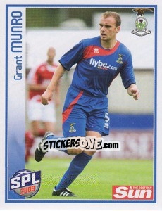 Cromo Grant Munro - Scottish Premier League 2008-2009 - Panini