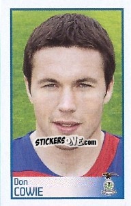 Sticker Don Cowie - Scottish Premier League 2008-2009 n. 329 - Panini