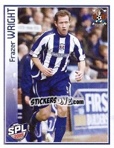 Sticker Fraser Wright - Scottish Premier League 2008-2009 n. 355 - Panini