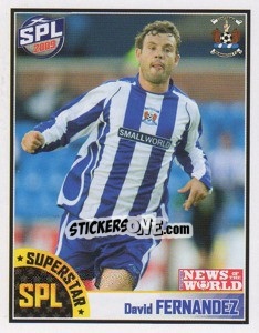 Sticker David Fernandez - Scottish Premier League 2008-2009 n. 382 - Panini