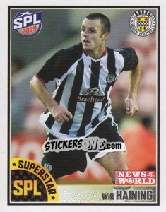 Cromo Will Haining - Scottish Premier League 2008-2009 - Panini