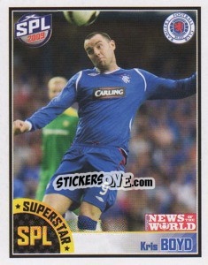 Cromo Kris Boyd - Scottish Premier League 2008-2009 - Panini