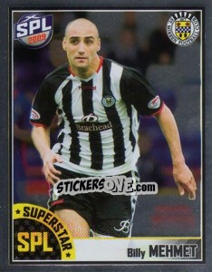 Sticker Billy Mehmet - Scottish Premier League 2008-2009 n. 389 - Panini