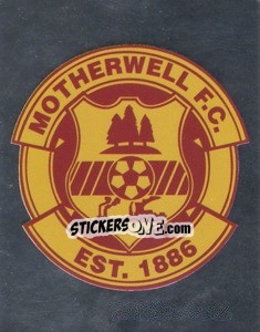 Sticker Motherwell Club Badge - Scottish Premier League 2008-2009 n. 390 - Panini