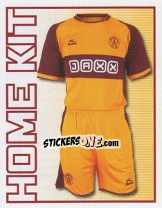 Sticker Motherwell Home Kit - Scottish Premier League 2008-2009 - Panini