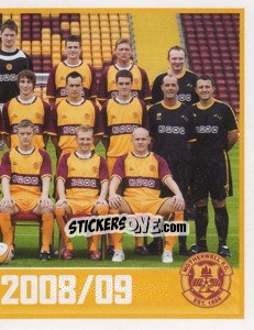 Figurina Motherwell Squad - Part 2 - Scottish Premier League 2008-2009 n. 395 - Panini