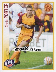 Sticker Chris Porter - Scottish Premier League 2008-2009 n. 412 - Panini