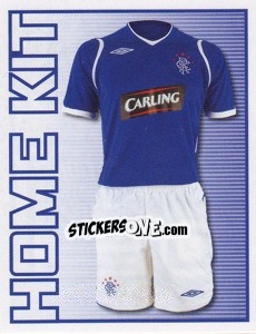Cromo Rangers Home Kit - Scottish Premier League 2008-2009 n. 432 - Panini