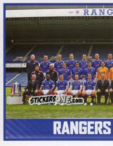 Cromo Rangers Squad - Part 1 - Scottish Premier League 2008-2009 - Panini