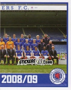 Figurina Rangers Squad - Part 2 - Scottish Premier League 2008-2009 - Panini