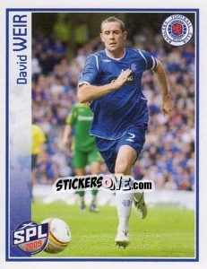 Sticker David Weir - Scottish Premier League 2008-2009 - Panini