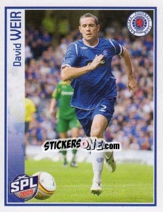 Sticker David Weir - Scottish Premier League 2008-2009 n. 439 - Panini