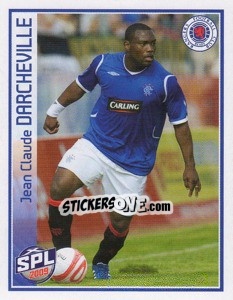 Sticker Jean Claude Darcheville - Scottish Premier League 2008-2009 n. 457 - Panini