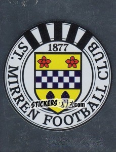 Sticker ST Mirren Club Badge - Scottish Premier League 2008-2009 - Panini