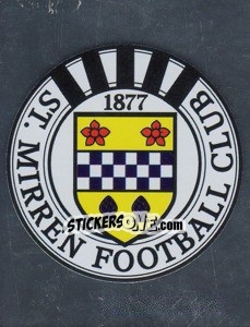 Sticker ST Mirren Club Badge - Scottish Premier League 2008-2009 n. 468 - Panini