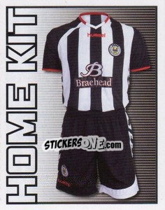 Figurina ST Mirren Home Kit - Scottish Premier League 2008-2009 n. 471 - Panini