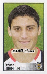 Cromo Franco Miranda - Scottish Premier League 2008-2009 - Panini