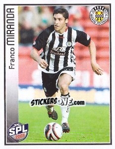 Sticker Franco Miranda - Scottish Premier League 2008-2009 n. 480 - Panini