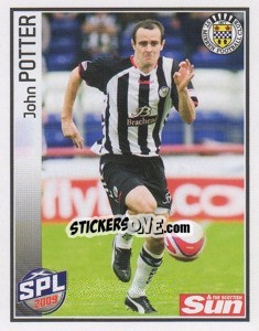 Sticker John Potter - Scottish Premier League 2008-2009 n. 486 - Panini