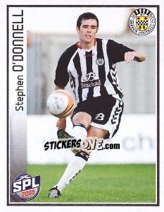 Cromo Stephen O'Donnell - Scottish Premier League 2008-2009 - Panini