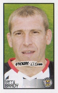 Sticker Garry Brady - Scottish Premier League 2008-2009 - Panini