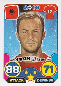 Sticker Alban Meha - Top Stars - France 2016 n. 13 - Tekma