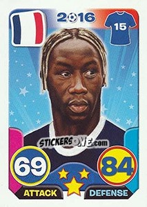 Sticker Bacary Sagna - Top Stars - France 2016 n. 21 - Tekma
