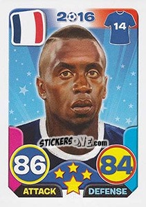 Sticker Blaise Matuidi - Top Stars - France 2016 - Tekma