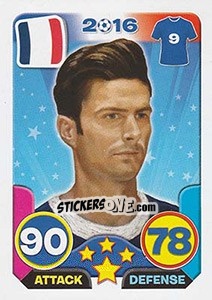 Sticker Olivier Giroud - Top Stars - France 2016 n. 27 - Tekma