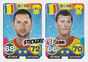 Sticker Dragos Grigore / Gabriel Tamas - Top Stars - France 2016 n. 28 - Tekma
