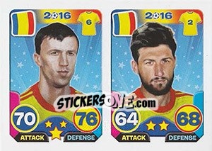 Sticker Vlad Chiriches / Paul Papp - Top Stars - France 2016 n. 30 - Tekma