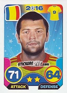 Sticker Raul Rusescu - Top Stars - France 2016 n. 35 - Tekma