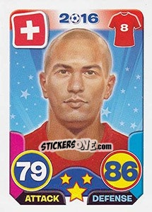 Sticker Gökhan Inler - Top Stars - France 2016 n. 41 - Tekma