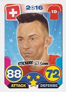 Sticker Josip Drmic - Top Stars - France 2016 n. 42 - Tekma