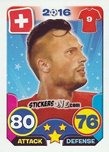 Sticker Haris Seferovic - Top Stars - France 2016 n. 44 - Tekma