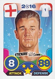 Sticker Joe Hart - Top Stars - France 2016 n. 46 - Tekma