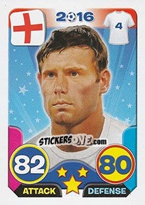 Sticker James Milner - Top Stars - France 2016 n. 51 - Tekma